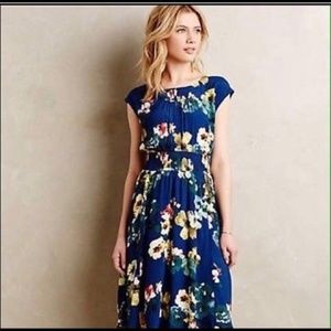 Anthropologie Maeve Evaline floral dress